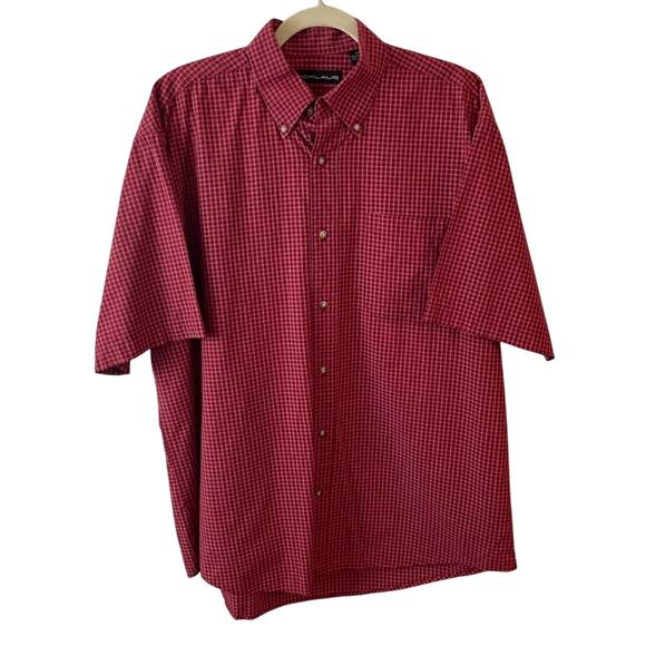 Nicklaus Red Plaid Button-Down Men’s Shirt Size Medium - Picture 1 of 10